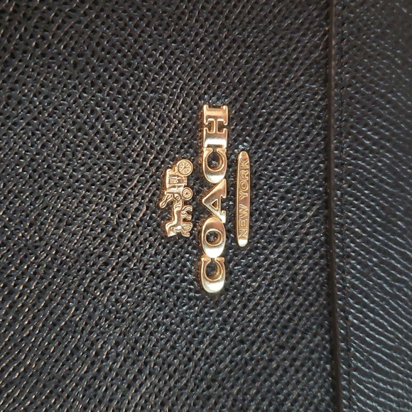 Coach Black Leather Satchel Crossbody Bag Size Small - Picture 2 of 14